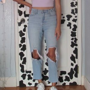 Hollister ultra high rise mom jeans